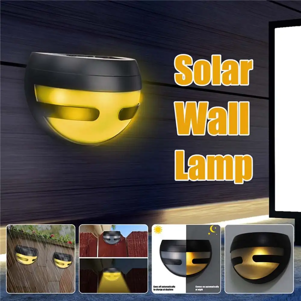 

LED Wall Light Outdoor LED Solar Powered wall Lamps Energy Saving Lamp Home Garden Security Street Lights Warm White color