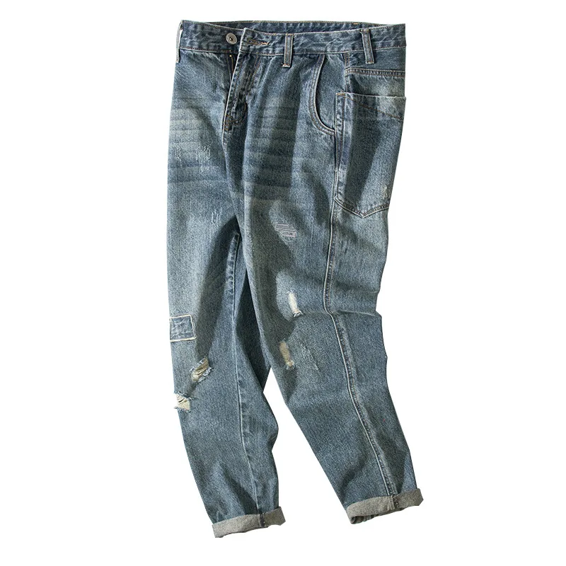 Классические высококачественные мужские джинсы больших размеров, Стрейчевые штаны из плотной ткани для мужчин, зимние брюки, джинсы