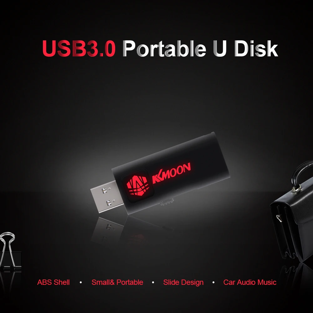 KKmoon 32 Гб 64 Гб USB3.0 U диск USB флэш-накопитель слайд дизайн высокоскоростной u-диск для ноутбука/автомобиля/рабочего стола с бесплатным ремешком