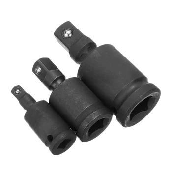 

Universal 3pcs Drive Joint Swivel Adapter Air Impact Wobble Socket Hand Tools 1/2in 3/8in 1/4in Discount