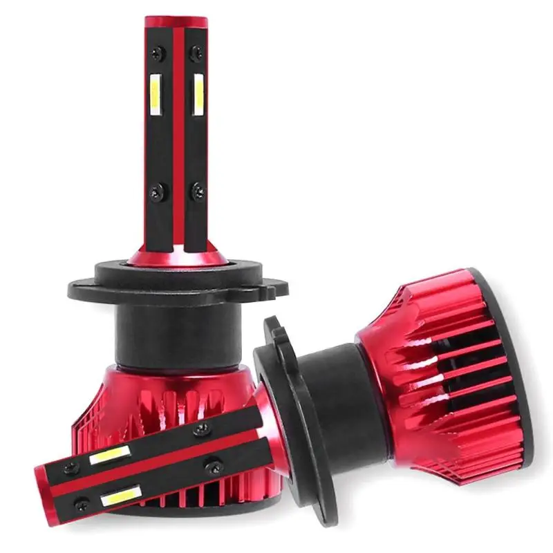1 пара H1 H3 H4 H7 H11 9005 9007 светодиодный фар автомобиля лампы 6500K 56W 4800LM авто фары лампы EMC