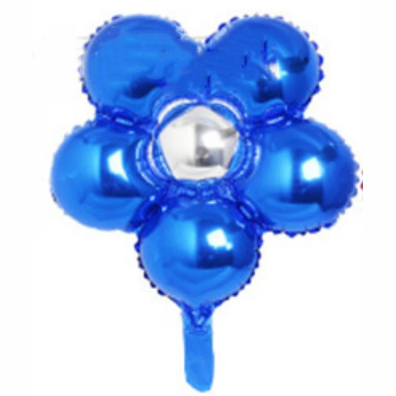 Рынок деятельности алюминиевые фольги Воздушные шары в форме цветов с днем рождения украшения Новое поступление 1 шт для свадьбы или «нулевого дня рождения» - Цвет: 12
