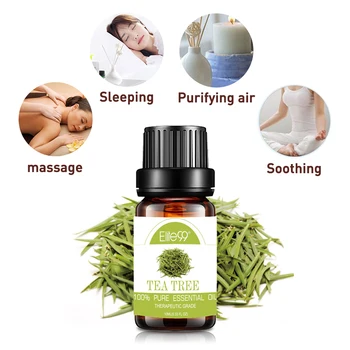

Elite99 10ml Tea Tree Pure Essential Oil for Aromatherapy Diffusers Essential Oils Body Relieve Help Sleeping Body Massage Oil