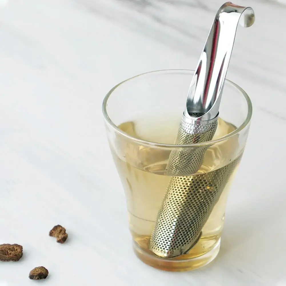 Нержавеющая сталь Чай Infuser Креативный дизайн трубы Металлический Чайный фильтр
