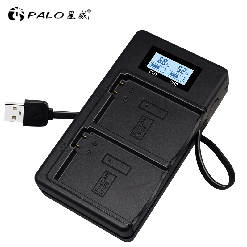 Зарядное устройство Palo LP E8 LPE8 для камеры зарядное usb с ЖК дисплеем Canon EOS 550D 600D 650D 700D
