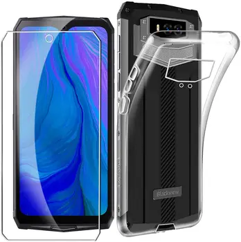 Перейти на Алиэкспресс и купить Blackview BV9100 6,3 ''мягкий чехол с закаленным стеклом для Blackview BV9100 чехол Funda Capa