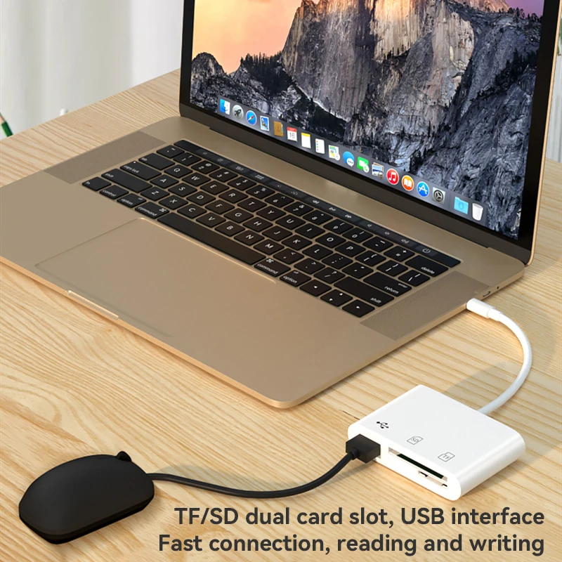 USB Typ C Kartenleser OTG Adapter Micro USB SD/TF Kartenleser Für iPhone Huawei Xiaomi Macbook Datenübertragungskabel U DiskReader_voghion.com