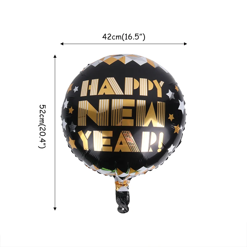 Воздушные шары Золотое серебряное число фольгированные гелиевые балоны счастливый год воздушный шар Счастливого Рождества год вечерние украшения Noel - Цвет: 1pc styleC