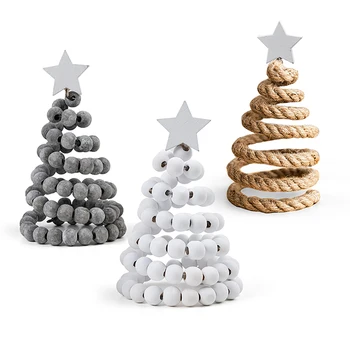 

Christmas Tree Decorations Creative Nordic Wooden Christmas Tree Desktop Small Ornaments Decoration Christmas Ornaments 2021