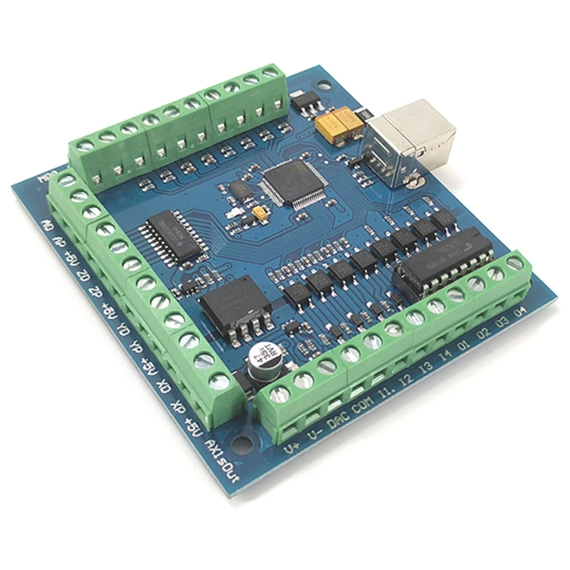 4 оси MACH3 управление движением Лер карты Breakout USB контрольная карта с ЧПУ 4 шт. TB6600 Драйвер шагового двигателя