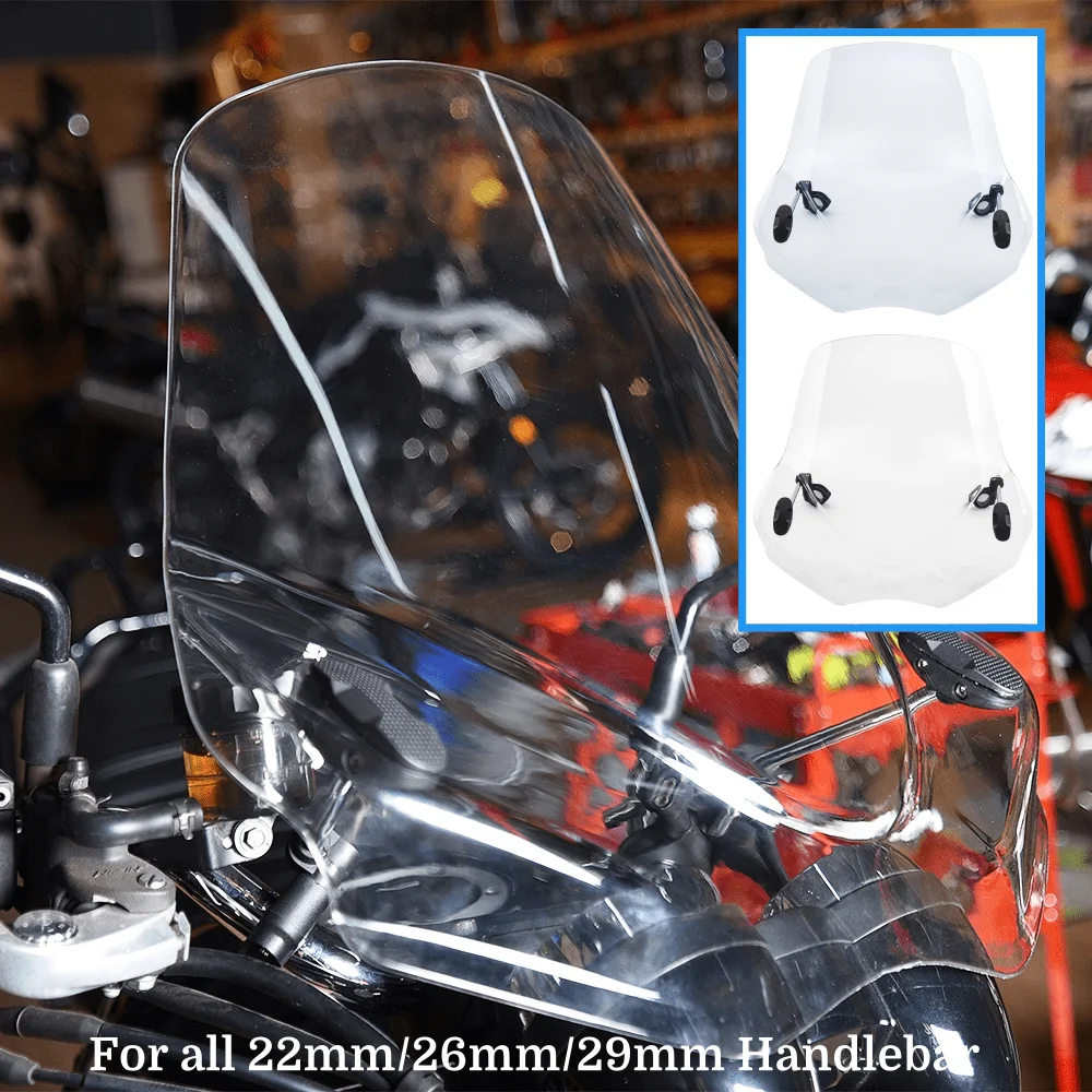 Deflettore Del Vento Del Parabrezza Del Parabrezza Del Motociclo Adatto Per Il Motociclo Universale Del Parabrezza Del Motociclo Harley Honda Yamaha K