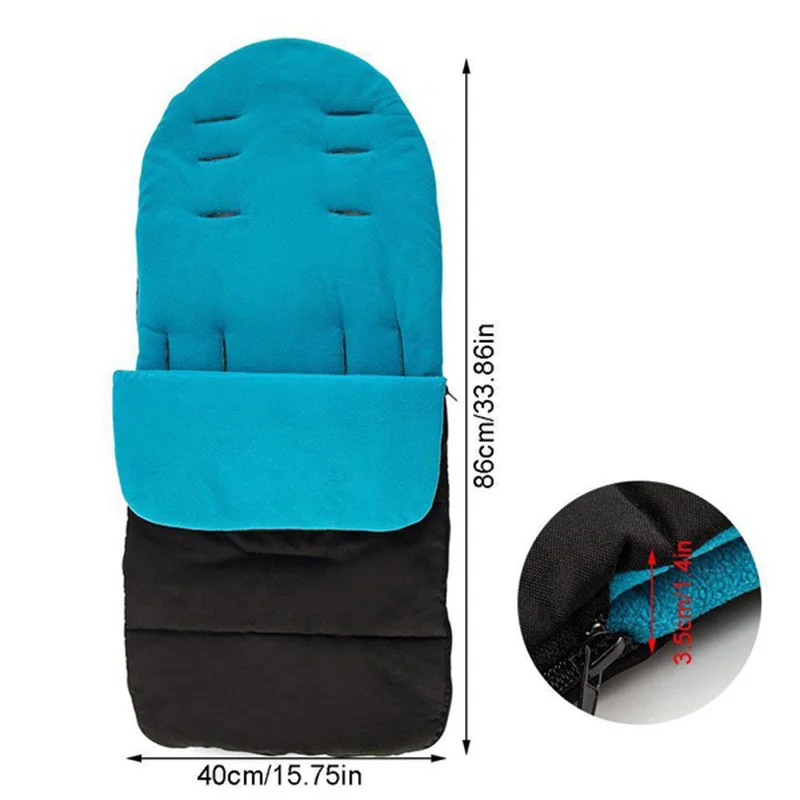 Детская коляска конверт для новорожденного теплый чехол для ног спальный коврик одеяло плюс детская коляска Аксессуары для младенцев теплый спальный мешок