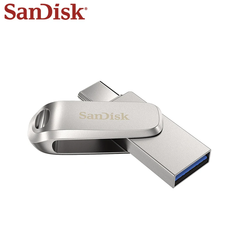 Флэш-накопитель USB Sandisk DC4 скорость чтения 150 двойной 3 1 Type-C 32 ГБ 64 OTG