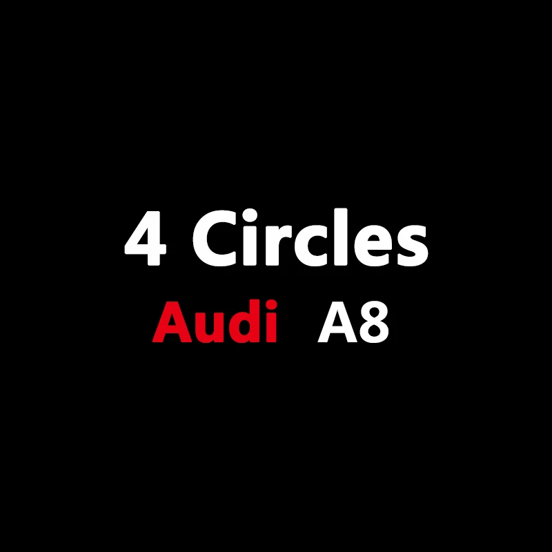 2X дверь логотипа автомобиля светодиодный лазерный проектор Ghost светильник для Audi A1 8X A3 8V A4 B7 B8 A5 8T A6 C5 C6 C7 A7 A8 D3 D4 R8 Q3 Q5 Q7 чехлы из термопластичного полиуретана - Название цвета: A8