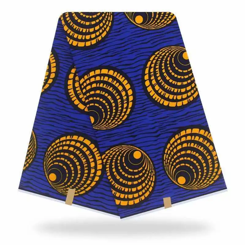 Африканская вощеная ткань принтом 6 ярдов африканская Анкара ткань 40*40 Пряжа мягкая Высококачественная мягкая дизайнерская Анкара ткань для платья