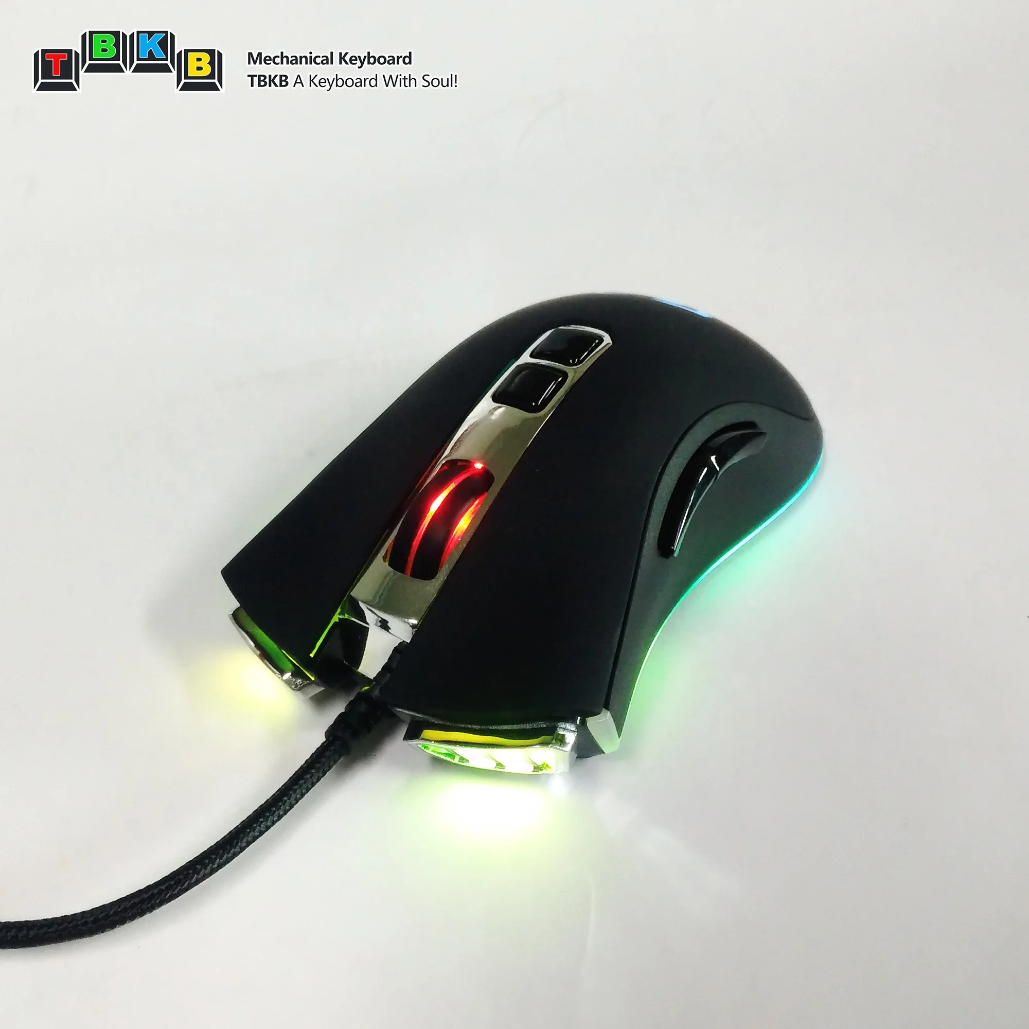 

Smart9 x TBKB USB Wired Mouse Best offer with braided wire 7 Buttons 4000DPI Gamer Computer RGB Gaming Mouse