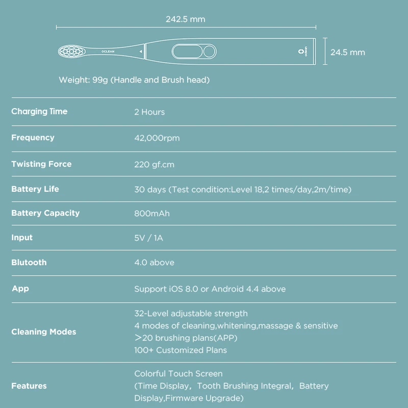 Global Version Oclean X Pro Sonic Electric Toothbrush Adults Smart Color Touch Screen Sonic Electric Tooth Brush App Control Global Version Oclean X Pro Sonic Electric Toothbrush Adults Smart Color Touch Screen Sonic Electric Tooth Brush App Control