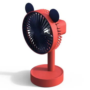 

W4 Cartoon Desktop Turntable Desktop Fan Portable Mini Fan Handheld Fan Home Office Desk Air Cooler Outdoor