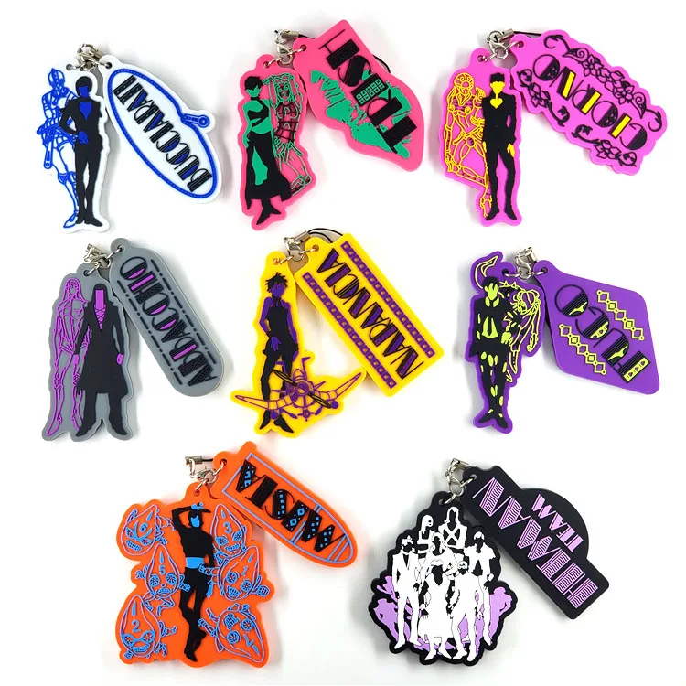 

JOJO'S BIZARRE ADVENTURE Original Japanese anime figure rubber mobile phone charms keychain strap D213