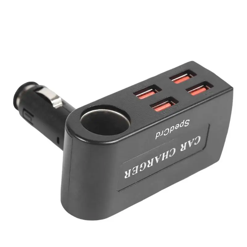 Автомобильное зарядное устройство 4 usb порта QC 3,0 зарядка четыре USB дизайн безопасности широкий спектр применения адаптер прикуриватель гнездо