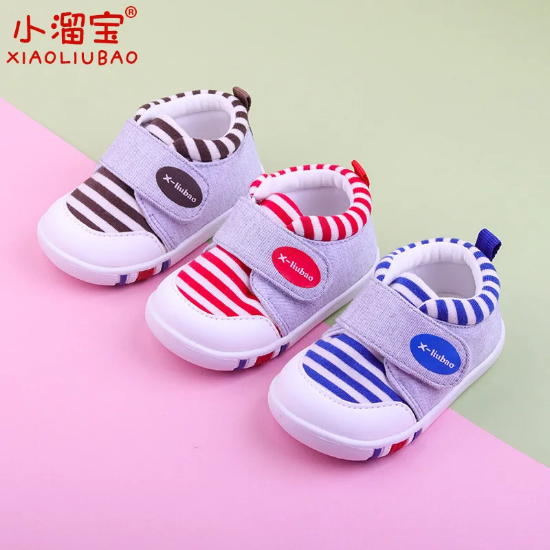 

2019 xiao liu Treasure 0-2-Year-Old Soft-Sole Baby Toddler Shoes Autumn Velcro BABY'S Shoes Baby Men And Women Healthy Shoes for