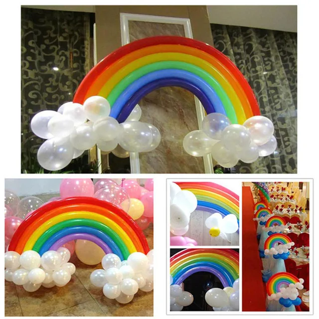 День рождения одноразовая посуда набор Фламинго вечерние Бумага Салфетка под тарелку кружку летняя Гавайская фламинго для праздника вечерние поставки DT32 - Цвет: Rainbow Balloon