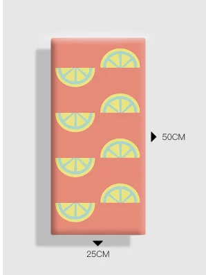 Мультипликационный фруктовый узор детский крах мультфильм настенные наклейки татами окружающие мягкий мешок фон детская прикроватная 3D Наклейка на стену - Цвет: K