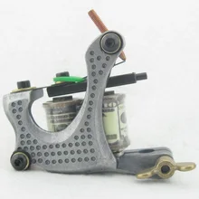 Один алюминиевый сплав 10 обмоток татуировки машина пистолет для Комплект питания Татуировки Инструменты питания FAM02