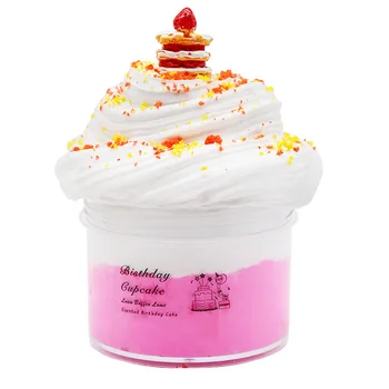 

200ml Fluffy Butter Slime cake Slime Super Soft Stretchy and Non Sticky DIY Sludge Toy gifts for Girls and Boys