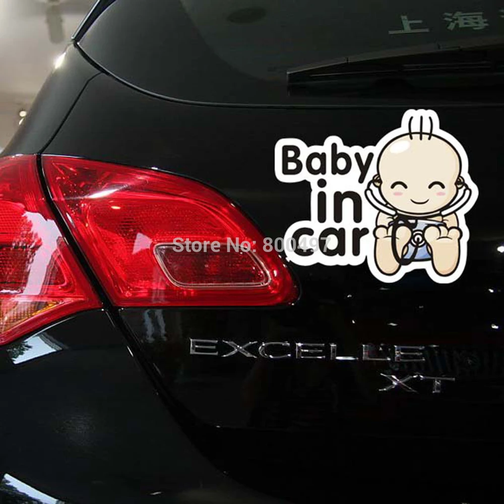 Newest Design Funny Car Sticker Baby in Decal for Toyota Ford Chevrolet Volkswagen Tesla Honda Hyundai Kia Lada | Автомобили и