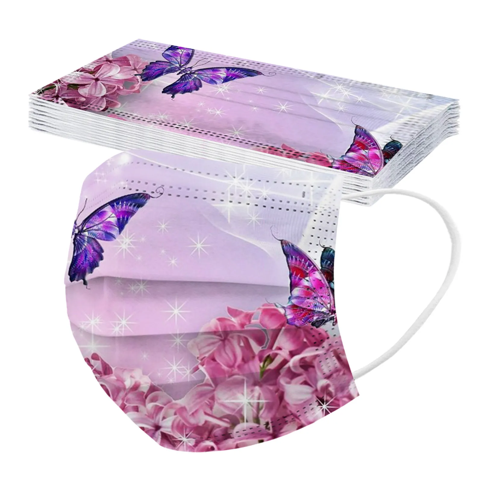

Fast Delivery Within 24 Hours 10PCS Adult Butterfly Disposable Protection Three Layer Breathable Face Mask Bandage