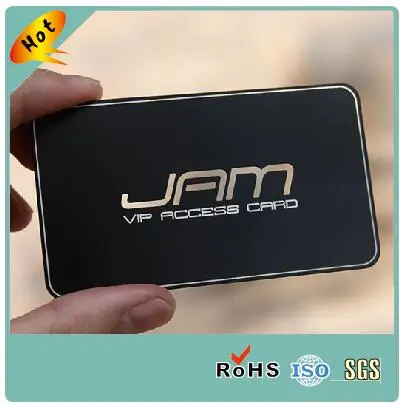 Глянцевая лазерная резка металла металлическая визитная карточка матовый черный металлический визитная карточка