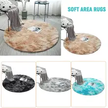 Пушистый Ковер в скандинавском стиле, мягкий ковер в рождественском стиле для декора гостиной, спальни, детского круглого коврика