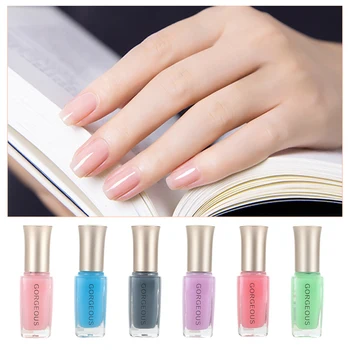 

6 Colors ast-dry Quick Building Manicure Nude Translucent Jelly Lacquer Long Lasting FSoak Off UV Gel Nail Polish Nail Art TSLM1