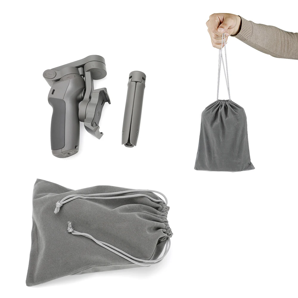 

Mini Storage Bag for DJI OSMO Mobile 3 Smart Controller Velvet Flannelette Cloth Bag Portable Case for OSMO Mobile3 Accessories