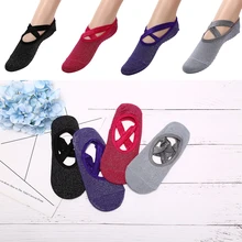 Cotton Yoga Socks Women Anti Slip Dance Professional Ballet Heel Protector Female Sports Dancing Calcetines Medias Pilates Socks