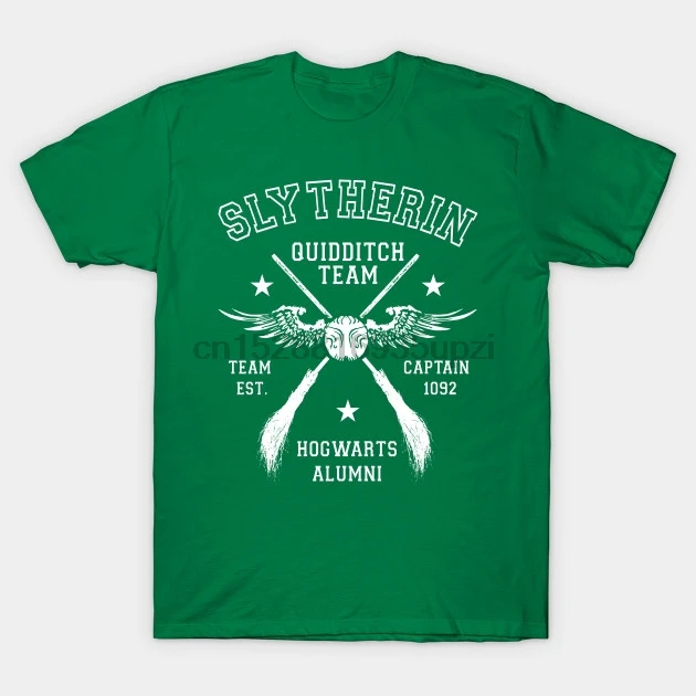 Pria Tshirt Slytherin Quidditch Kapten 