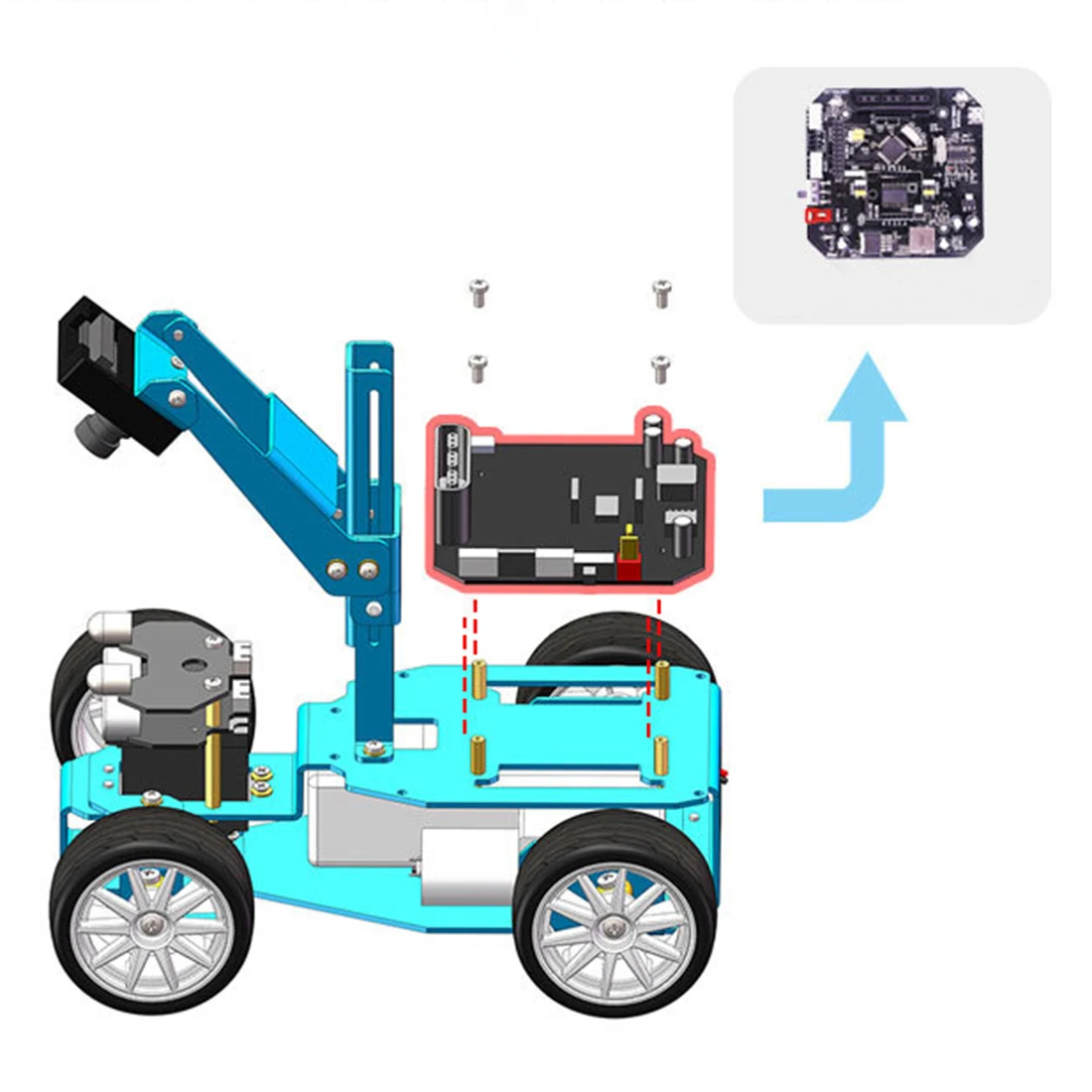 STM32 визуальный робот OV7670 камера слежения oled-экран независимый рулевой робототехники мощный двигатель креативный подарок