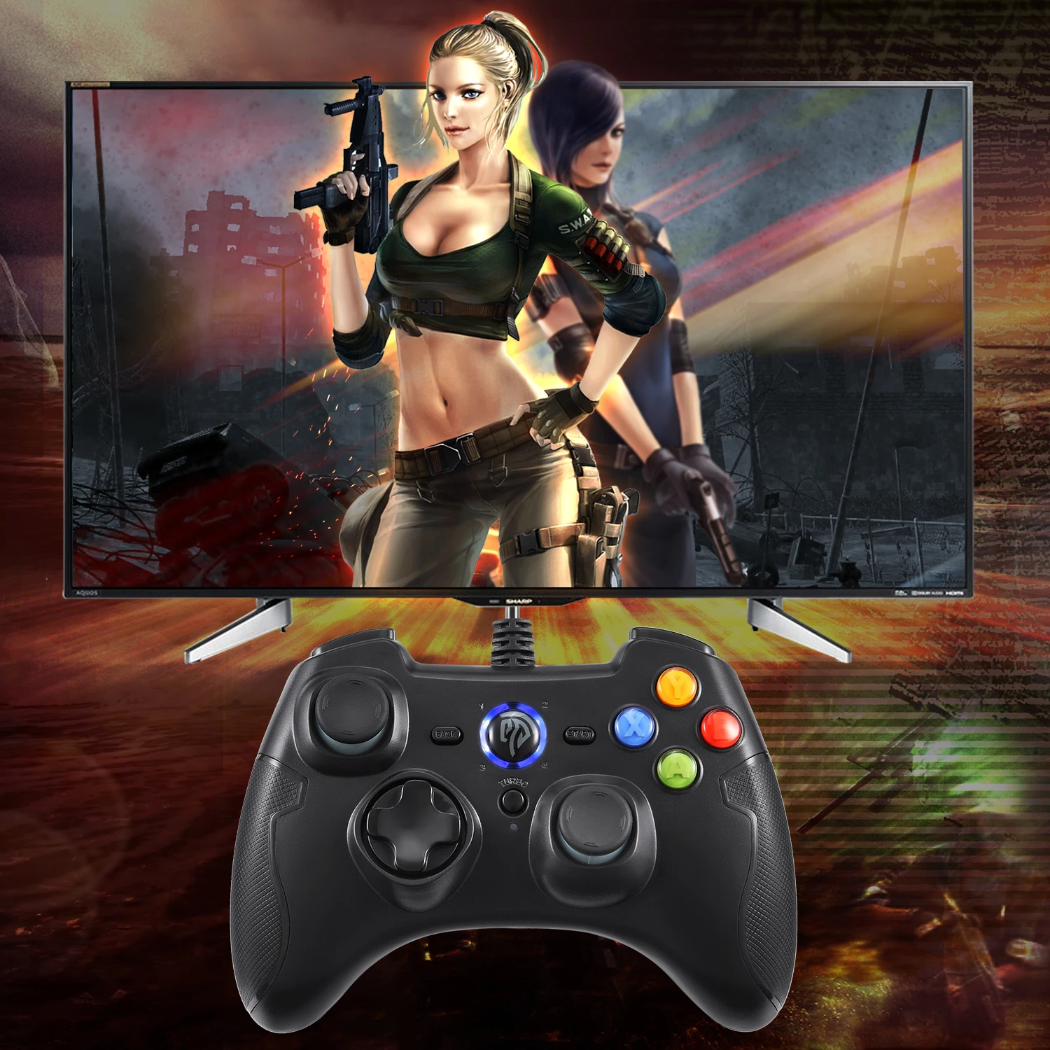 Проводной геймпад для PS3 игровой контроллер USB геймерский джойстик для ПК Android смартфон игровой джойстик