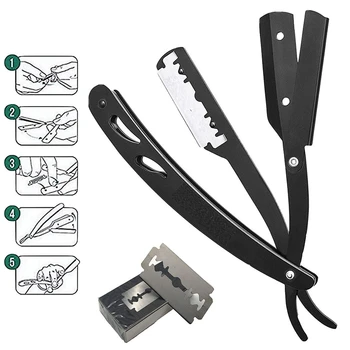 

ABVP Professional Barber Straight Blade Shaver Belt Blade 100% Stainless Steel Care