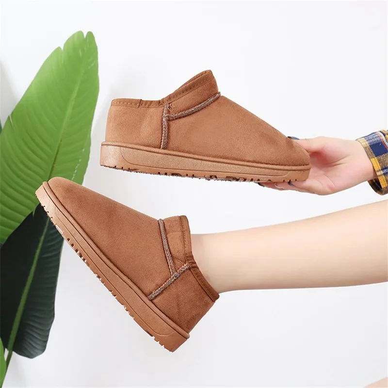 

2019 autumn and winter new low-top snow boots wear comfortable cotton shoes ins net red wild women's shoes classic short boots