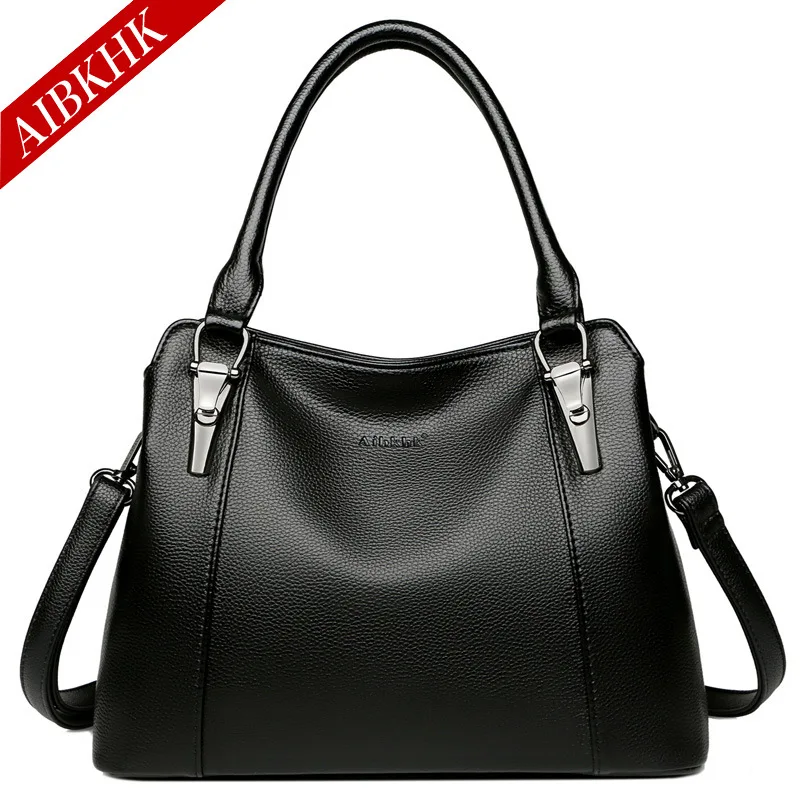 

D8807 New Style Fashion Europe And America Trendy Bag WOMEN'S Leather Bags Shoulder Bag Middle-aged Handbag Mommy Bag