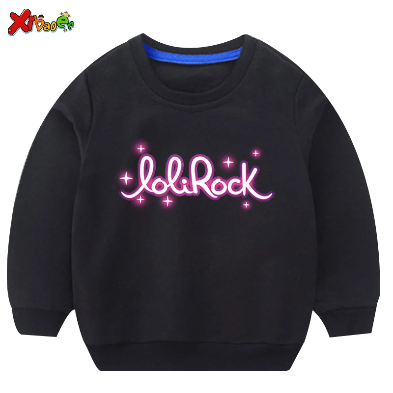 

Kids T-shirt Autumn Children Girls Sweatshirts Lolirock Baby Clothes Funny Cartoon Cute Kids Hoodies White Toddler Girl Hoodie