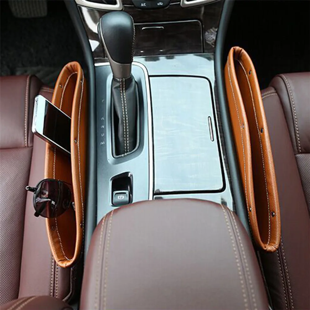 

Car Seat Console Gap Filler Pocket Car Seat Seam Storage Box Seat Catcher For Mitsubishi AUDI SUBARU RENAULT FORD NISSAN HONDA
