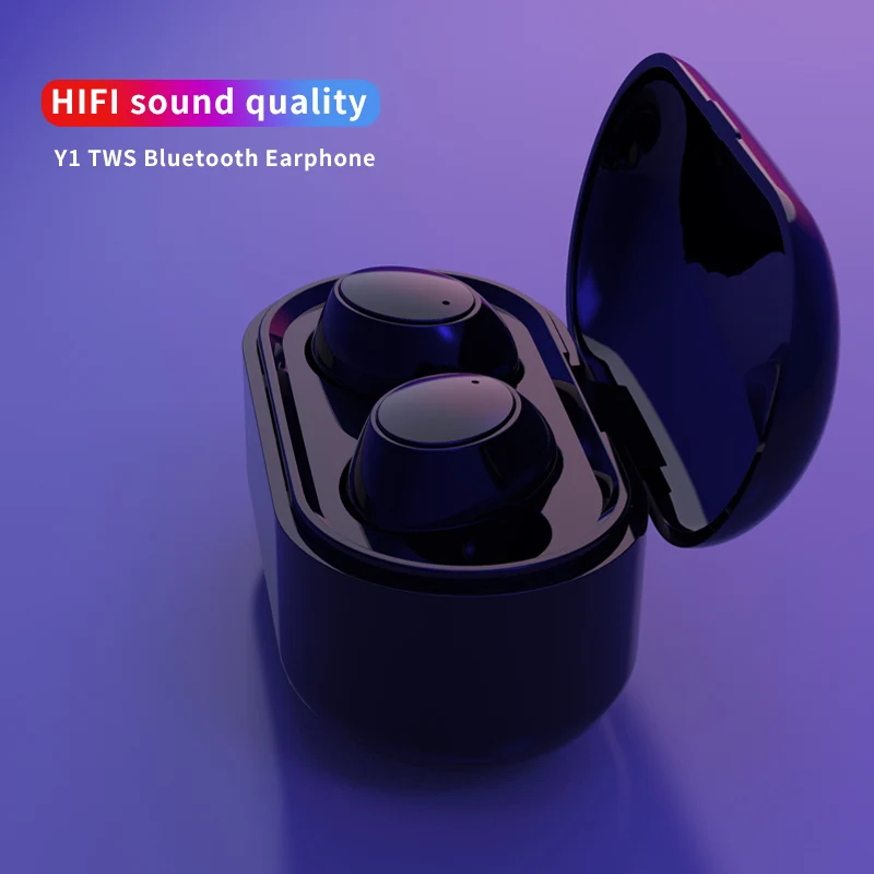 

Y1 Not Fall-off Wireless Sports Earphone Bluetooth V4.2 HiFi Sound Quality Longer Play time Compatible with IOS&Android Devices