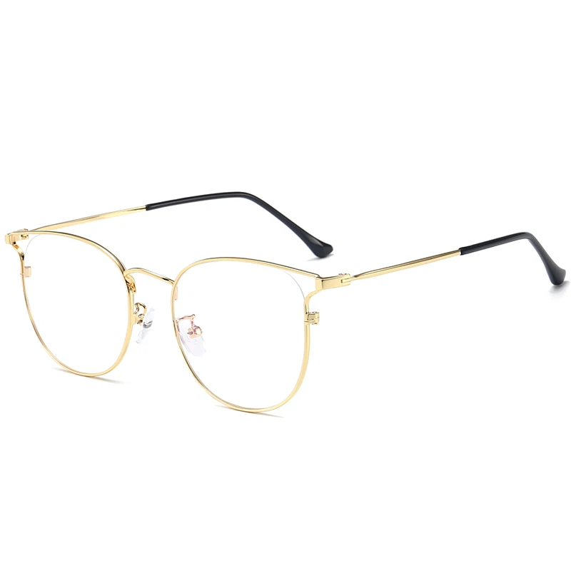 Classic Fashion Men Women Optical Glasses Metal Frame High Quality Pc Retro Luxury Male Female Reading Flat Eyeglasses