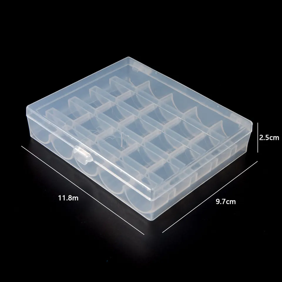 10 set di 25 slot bobine vuote bobine scatola per macchina da cucire bobina custodia per cucito artigianato scatola di plastica