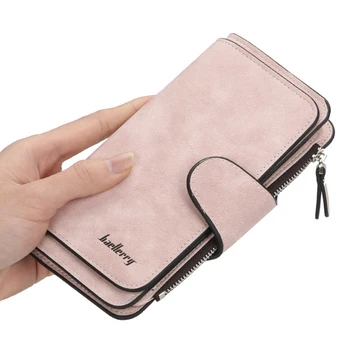 

Fashion Women's Wallet Long Buckle Coin Purse Multicolor Card Pocket Clutch High Capacity Phone Wallet Luxury Women's Money Bags