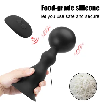 85mm Wireless Remote Control Inflatable Anal Butt Plug Anal Dilator Male Prostate Massager Anal Beads Vibrator Anal Sex Toys 5