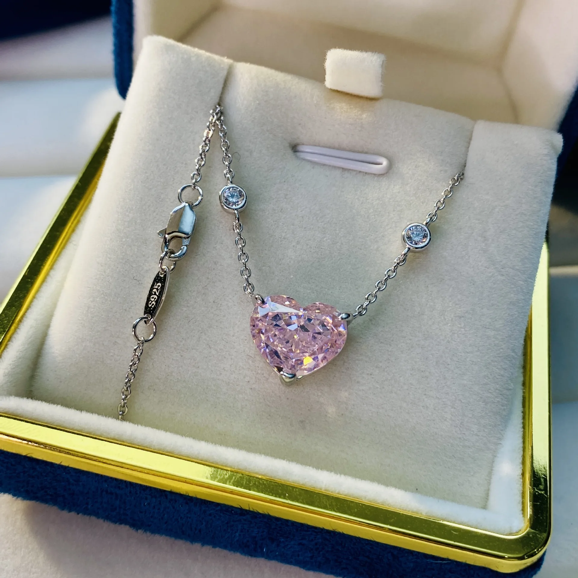 925 Sterling Silver Pink Sapphire 